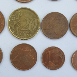 Монеты 1/2/5/20 центов, года 2000-2013, 28 штук. Картинка 6